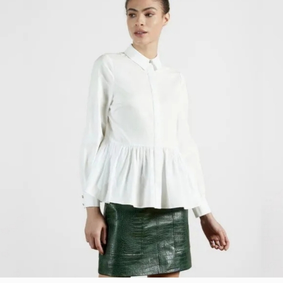 Ted Baker White Cannan Over Sized Shirt - Picture 1 of 14